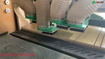 FULL QUY TRÌNH KHOAN CẮT VÁN DÁN TEM SX NỘI THẤT CABINET BỞI MÁY CNC NESTING 4 Đầu Pro-R4F Holztek