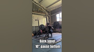 Back squat 10 sec pause bottom