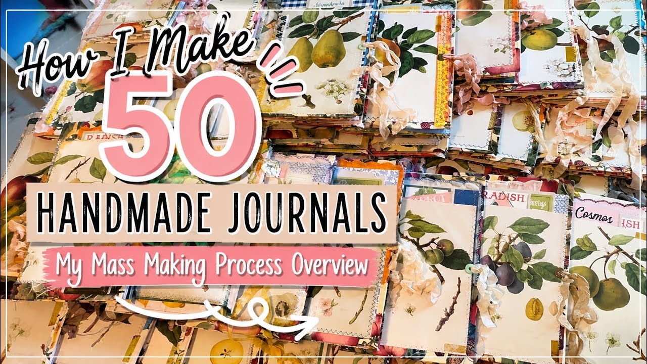 How I Make 50 Handmade Journals Monthly | My Mass Making Process