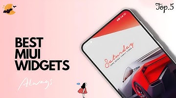 5 Best MIUI Widgets || Best Miui Themes for Widgets 🥰