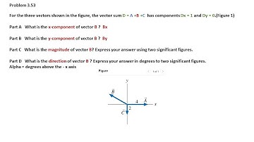 Mastering Physics Vector Addition Problem 3.53
