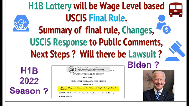USCIS Final Rule - H1B Lottery to be Wage Level based. Summary, Next Steps, Lawsuit ?