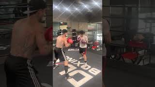 Hand pad work with Geno Spadafora