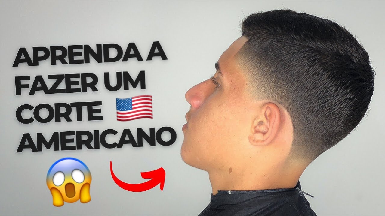 COMO FAZER CORTE AMERICANO / TAPER FADE PASSO A PASSO !! - YouTube