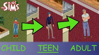 AGING and TEENS! Sims 1 Let's play WITH MODS #1