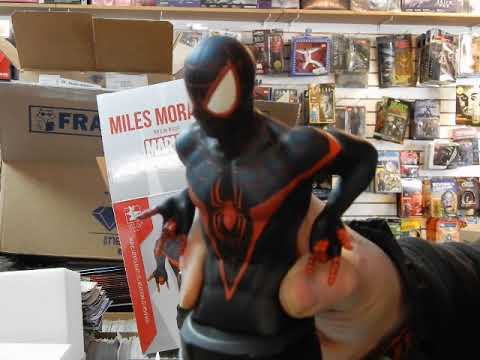 Unboxing Gentle Giant Miles Morales Spider-Man bust 3/2/21 @ JC'S Comics N  More