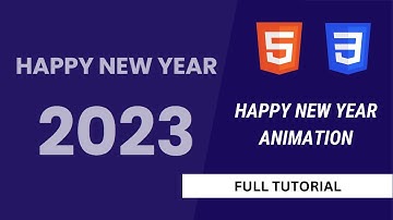 Happy New Year Animation | HTML CSS JS | Full Tutorial