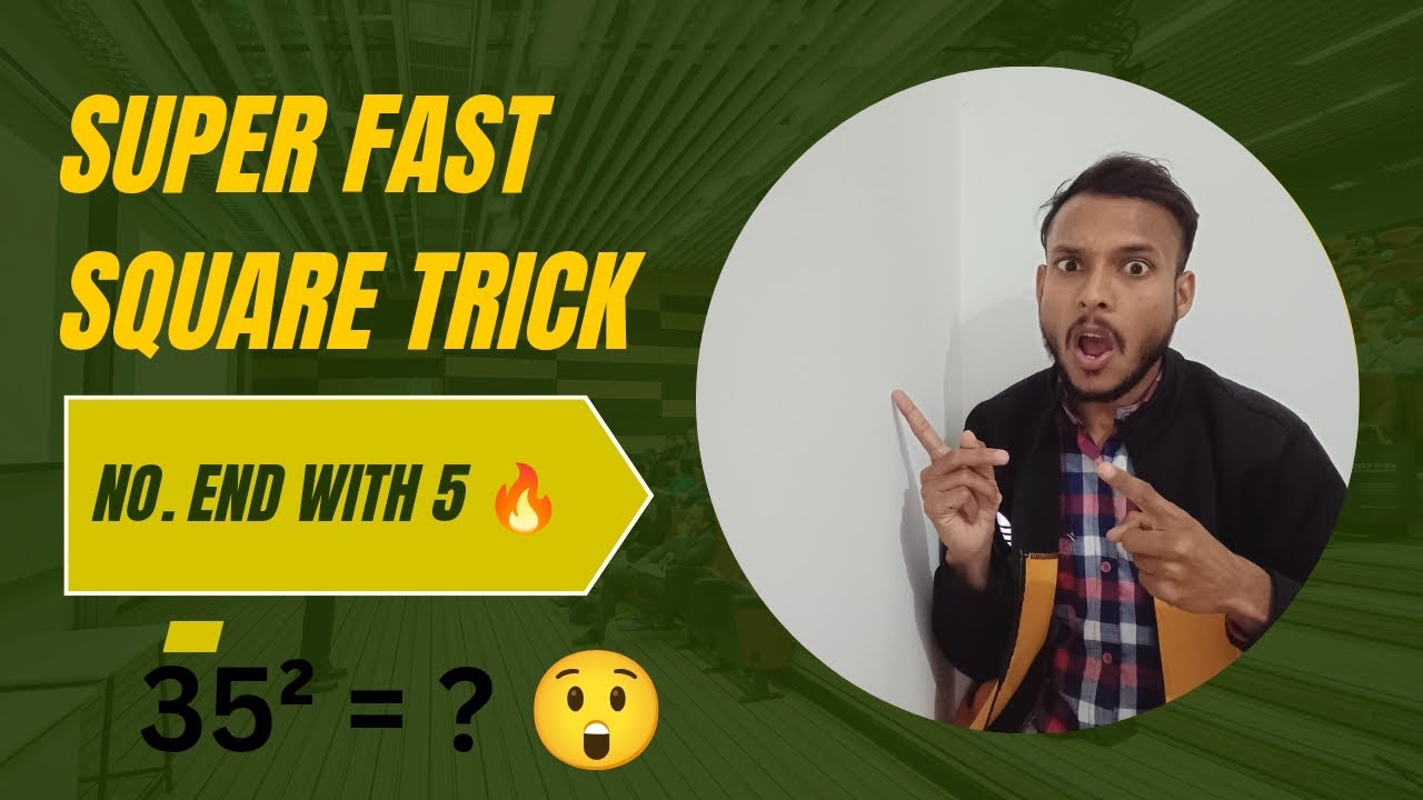 Calculator से तेज़ Square Trick (Ending With 5)🤯🔥