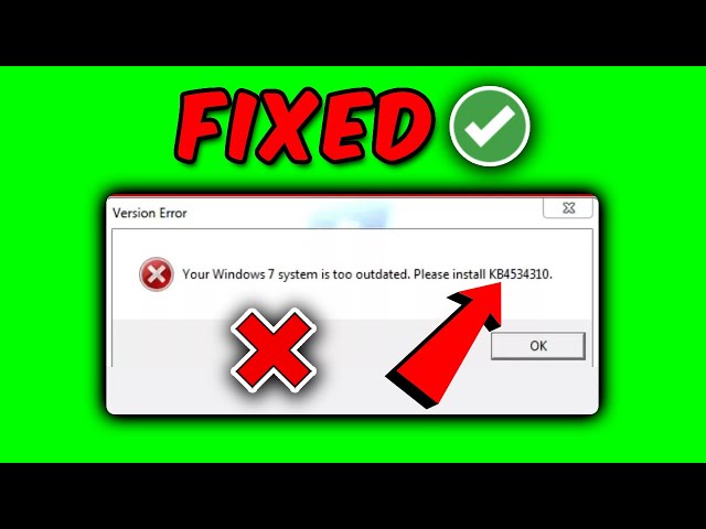 How to Fix Roblox Error KB4534310 - Your Windows 7/10 System is