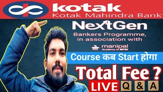 Career Advisor 24 is live - Kotak Mahindra Bank program details by manipal academy - registration ?