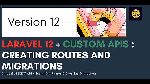 Laravel 12 Custom APIs - Setting Up API Routes & Migrations #laravel #laravel12 #laravel_tutorial