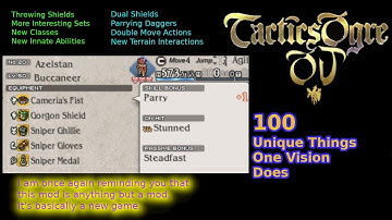 100 Unique Things Only Tactics Ogre One Vision Does