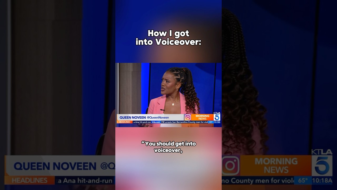 Chatting about how I got into voiceover on KTLA5 Morning News! 🎙️🎧💖 
