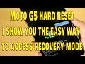 Moto G5 Hard Reset i show you the easy way to access recovery mode