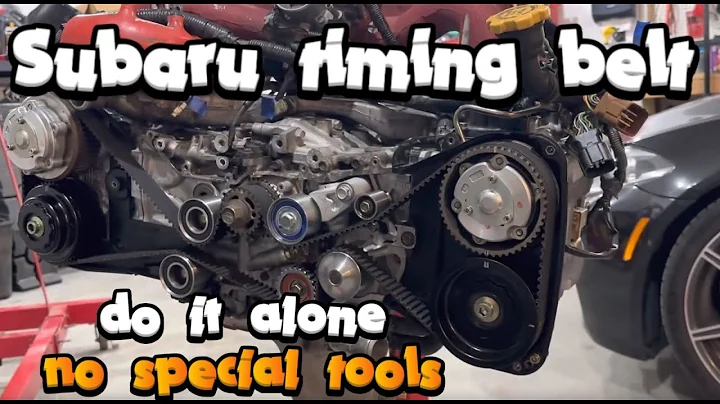One man Subaru wrx STi timing belt install with no special tools ej257