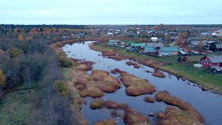 Бекетовская, река Вожега. Осень 2021