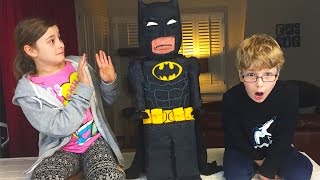 Lego Batman Movie WORLD'S BIGGEST Play Doh Batman Lego Minfig with Surprise Egg