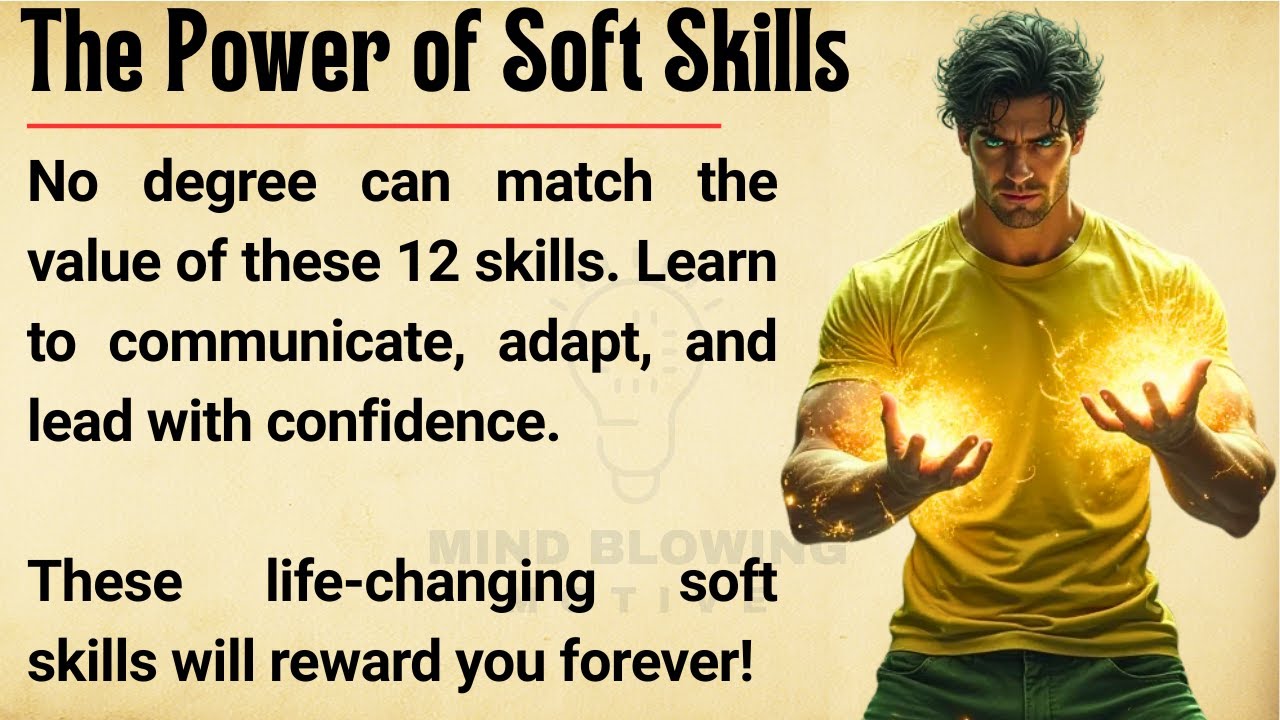 12 Soft Skills That Pay You FOREVER  🔥 || Life-Changing Skills for Success || Listening Practice ✅