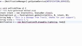 Android Application Development Tutorial 190 Setting up a Notification   YouTube