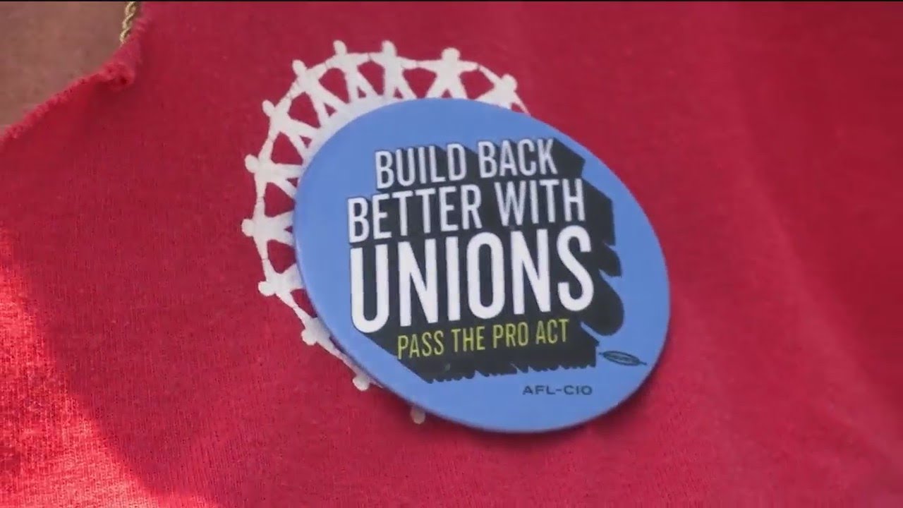Kansas labor unions rally in support of sweeping reform bill, workers' rights