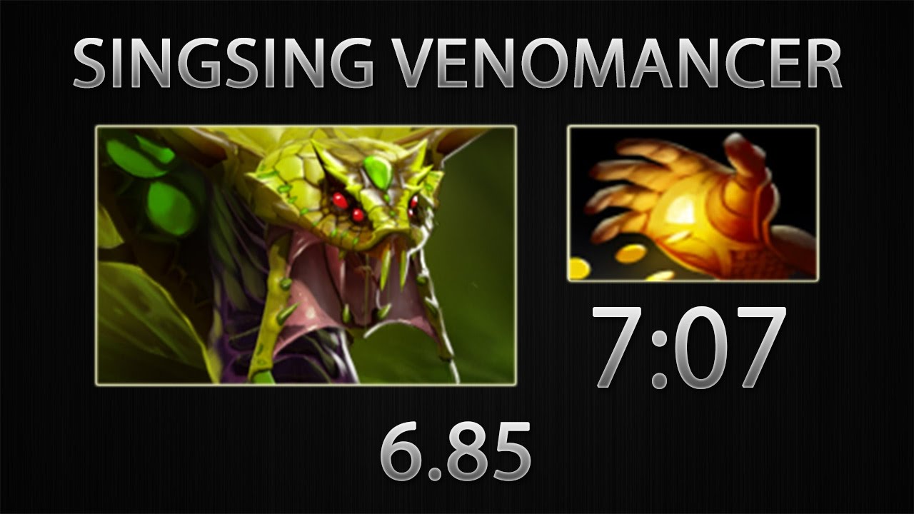 Dota 2 Venomancer Fast Farm - SingSing - Hand of Midas - 