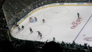 Dallas stars forward lauri korpikoski scores the goal at 1:25 of video
to put ahead 2-1. eventually won game 4-2 over anaheim du...
