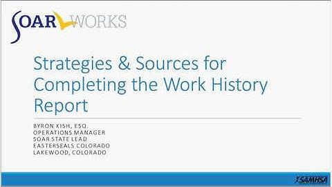 SOAR Webinar: Understanding and Using Vocational Information for Quality SOAR Applications