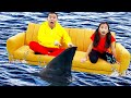 Wendy Pretend Play House Flood with Water and Sea Animals | Shark in Underwater House