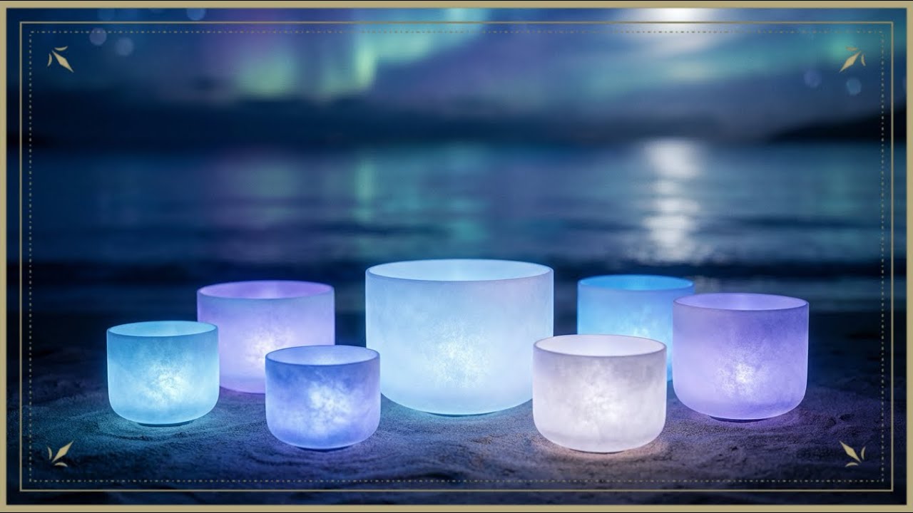 【即寝落ち】聴くだけで脳が浄化されるクリスタルボウル。自律神経を整えて深い眠りへ（432Hz）