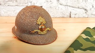 :  Rusted Military Helmet - Impossible Restoration