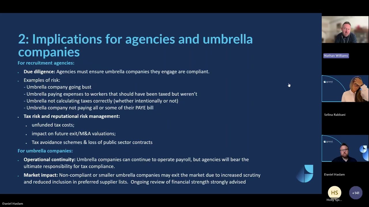 Umbrella Regulations Update  | Giant x Trowers & Hamlins