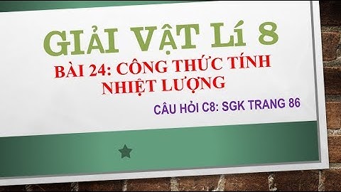 Bài tập vận dụng vật lý 8 trang 86 năm 2024