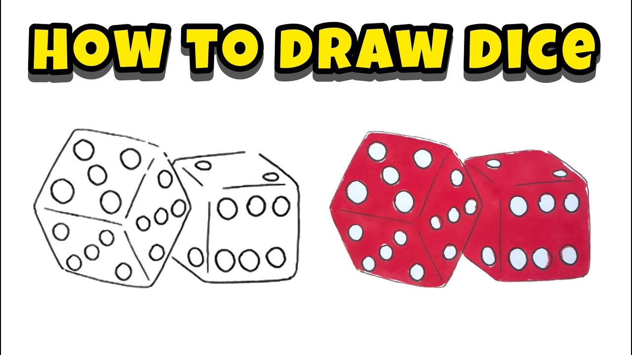 Colorful Masterclass: How to Draw Dice Fun and Fast with RavlykArt ...