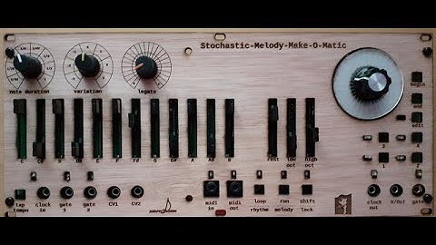 Stochastic Melody Make - O - Matic, jam with Ableton as a sound source