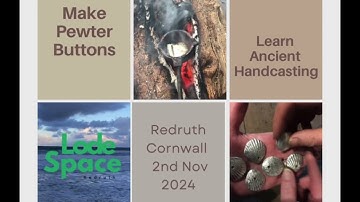 Cornish Pewter Button Casting