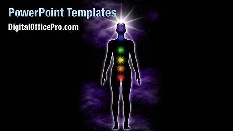 Human Chakras PowerPoint Template Backgrounds - DigitalOfficePro #04696W