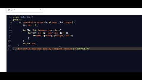 6954. Count Pairs Whose Sum is Less than Target || 111th LeetCode Biweekly Contest