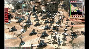 Command & Conquer 3 | Brutal AI | NOD-NOD vs GDI-NOD | 2 vs 2