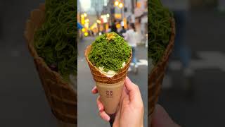 Trying the VIRAL Mont Blanc matcha dessert in Tokyo Chacha Futatsume