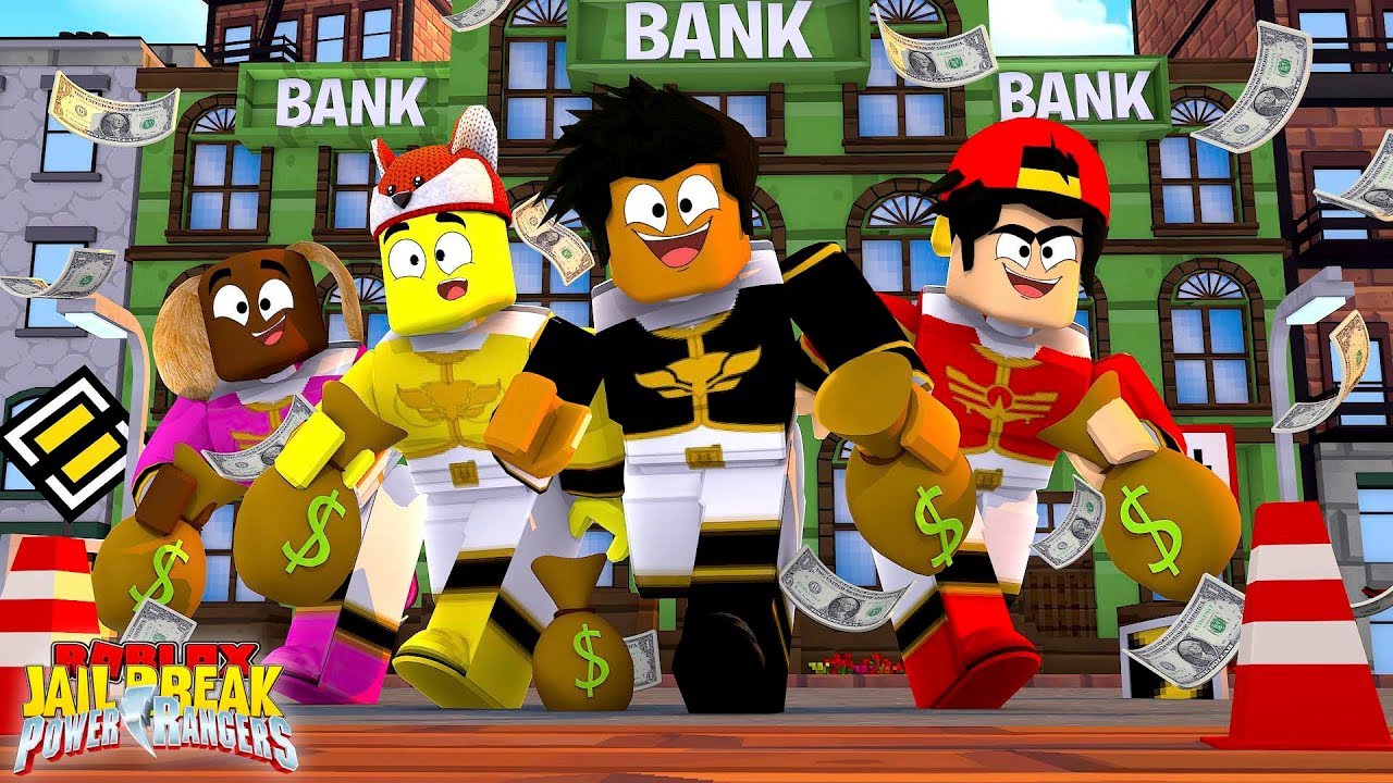ROBLOX JAIL BREAK - THE POWER RANGERS TURN INTO BAD CRIMINALS