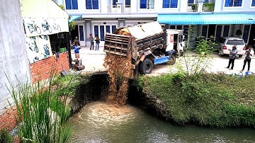 Project Flooded area Landfill! By Bulldozer Komat