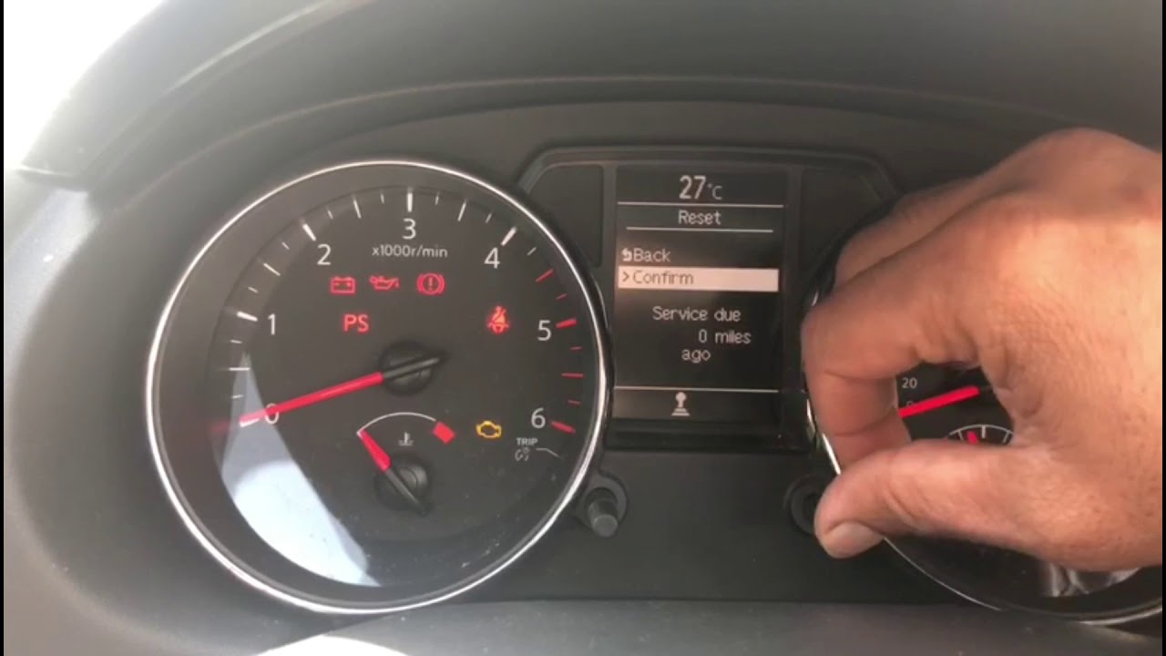 how to reset service light Nissan Qashqai plus 2 Full HD