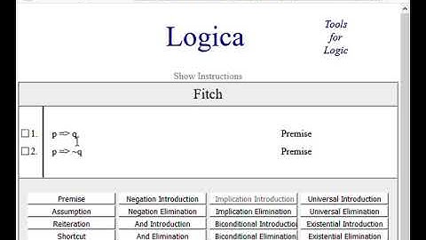 Fitch - Negation Introduction