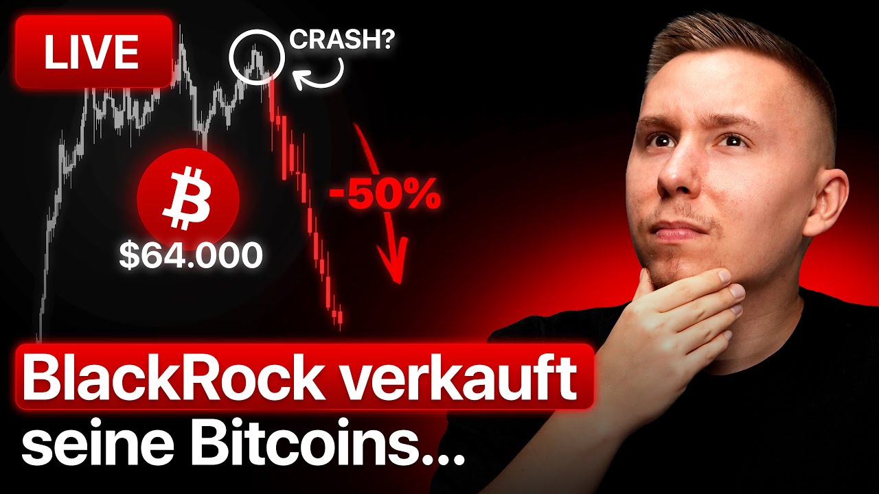 Bitcoin: Ist der Boden erreicht? BlackRock verkauft Bitcoins! + Live  Trading --- 🔴