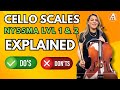 Cello Scales: NYSSMA Levels 1-2