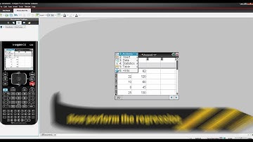 Performing a Linear Regression on the TI-nSpire