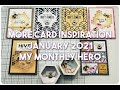 Five MORE Cards Using the January 2021 My Monthly Hero Kit from Hero Arts