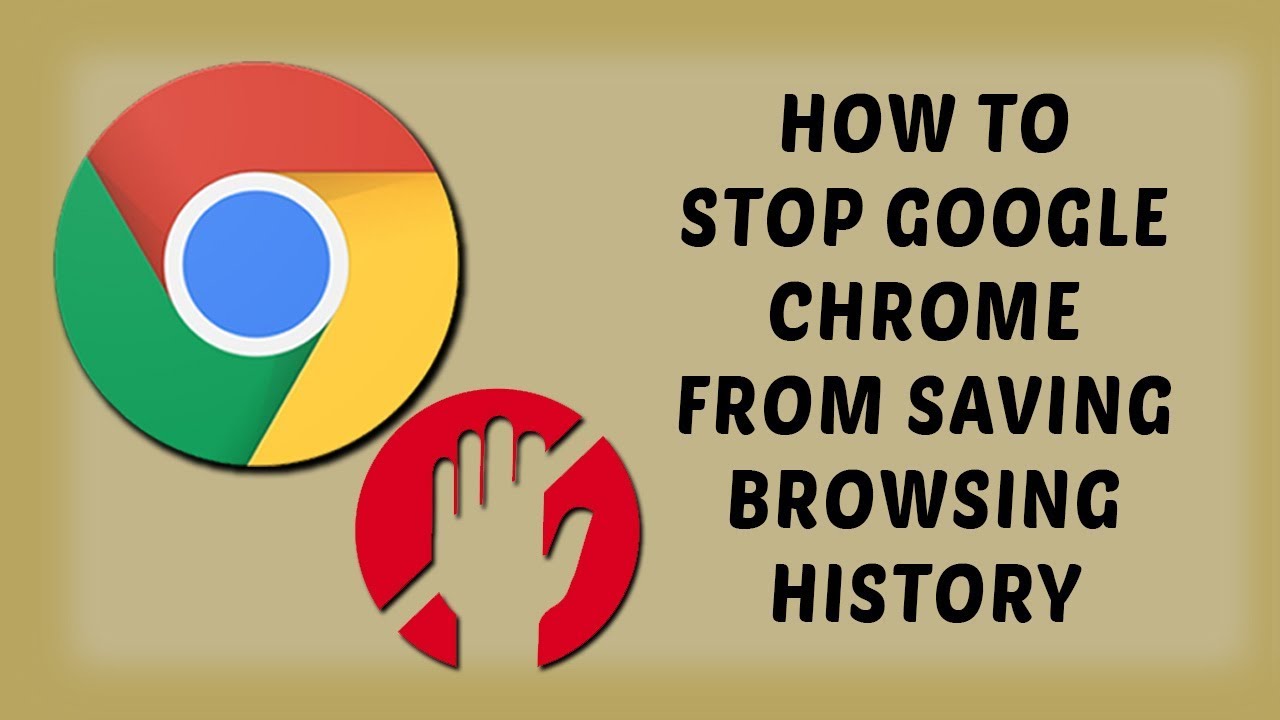 stop chrome from saving history