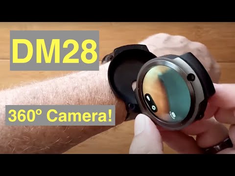 DM28 (like LEM13) 4G LTE Android 7.1.1 Radical Dual Camera, 360 Degree Smartwatch: Unbox & 1st Look