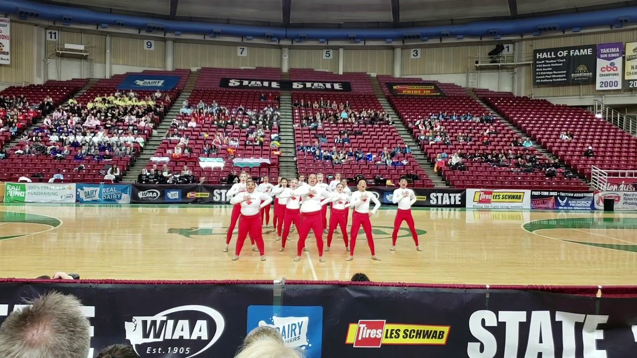 Mount Rainier Dance Team State 2019 Kick routine YouTube
